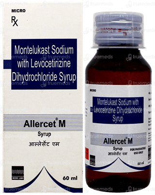 Allercef Allercet M Syrup 60Ml: Uses, Side Effects, Price & Substitutes