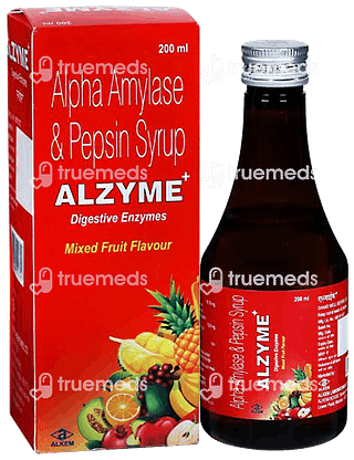 Alzyme Plus Mixed Fruit Flavour Syrup 200ml