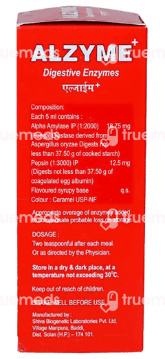 Alzyme + Mixed Fruit Flavour Syrup 200ml