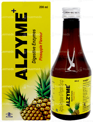 Alzyme + Pineapple Flavour Syrup 200ml