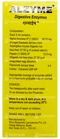 Alzyme+ Pineapple Flavour Syrup 200ml Alzyme+ Pineapple Flavour Syrup 200ml