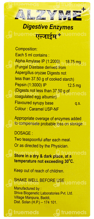 Alzyme + Pineapple Flavour Syrup 200ml