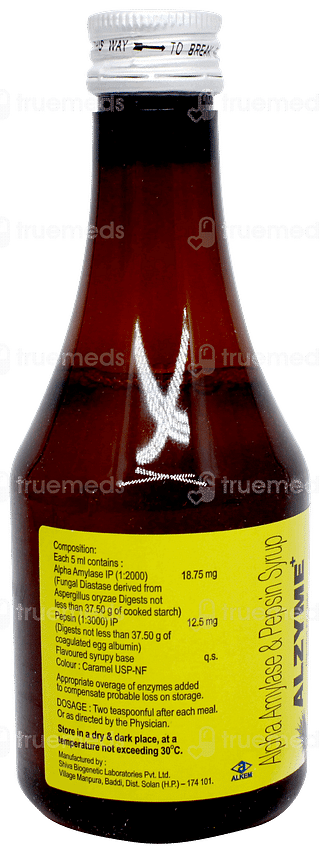 Alzyme + Pineapple Flavour Syrup 200ml