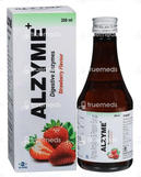 Alzyme Plus Strawberry Flavour Syrup 200ml