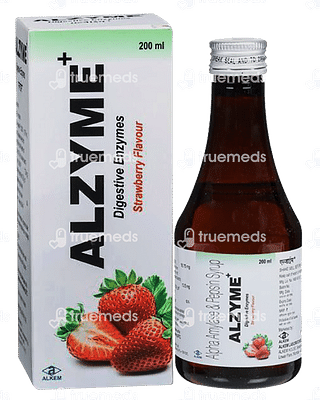 Alzyme Plus Strawberry Syrup 200 ML