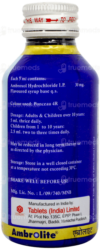 Ambrolite Syrup 100ml