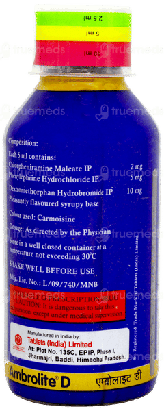 Ambrolite D Syrup 100ml