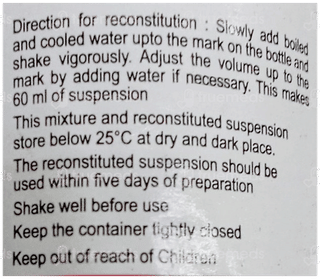 Ampilox C Dry Syrup 60Ml