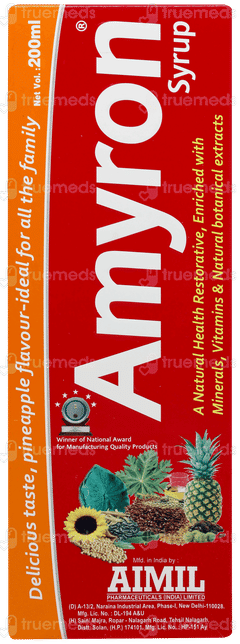 Aimil Amyron Pineapple Flavour Syrup 200ml