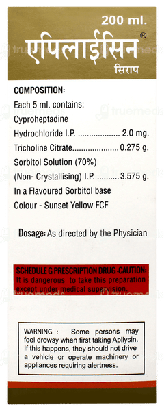 Apilysin Sugar Free Syrup 200ml