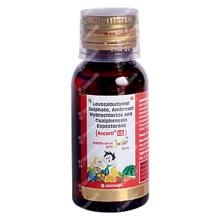 Ascoril Ls Junior 0.5/15/50 MG Syrup 60 ML