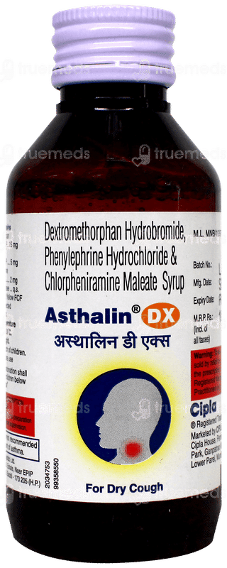 Asthalin Dx Syrup 100Ml