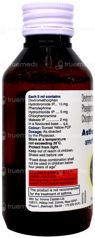 Asthalin Dx Syrup 100Ml