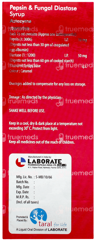 Astozyme Pineapple Syrup 200ml