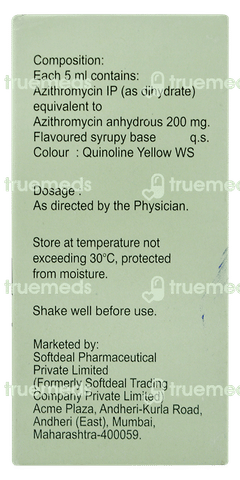 Azax 200 Suspension 15ml Azax 200 Suspension 15ml