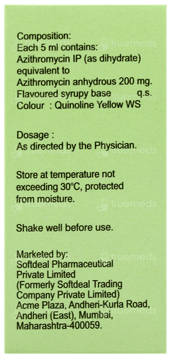 Azax 200 Suspension 15Ml