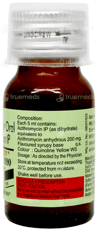 Azax 200 Suspension 15Ml
