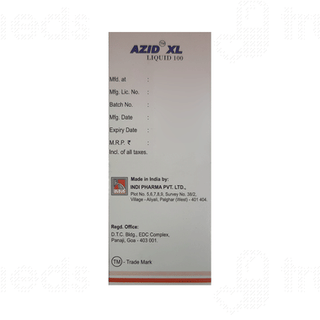 Azid Xl 100 MG Syrup 30 ML