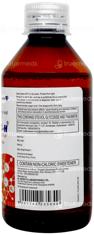 Becozinc H Mixed Fruit Flavour Syrup 200ml