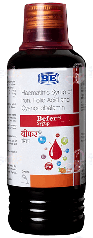 Befer Orange Flavour Syrup 200Ml