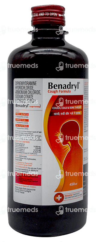 Benadryl Cough Formula Syrup 450 ML