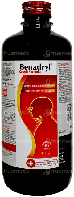 Benadryl Cough Formula Syrup 450ml