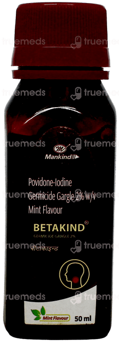 Betakind Mint Flavour Gargle 50Ml Betakind Mint Flavour Gargle 50Ml