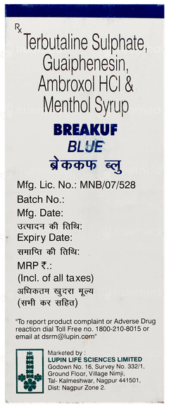 Breakuf Blue Expectorant 100ml Breakuf Blue Expectorant 100ml