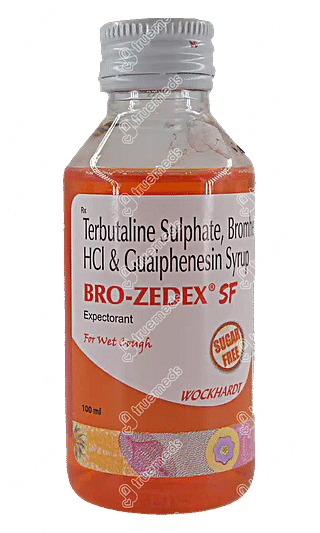 Bro Zedex Sf 50/1.25/4 MG Syrup 100 ML