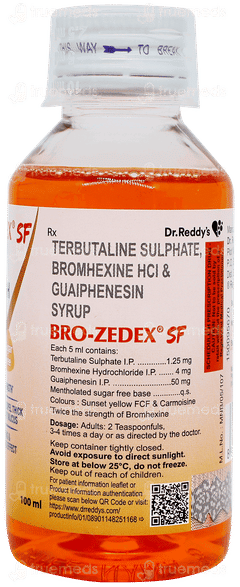 Bro Zedex Sf Syrup 100ml Bro Zedex Sf Syrup 100ml