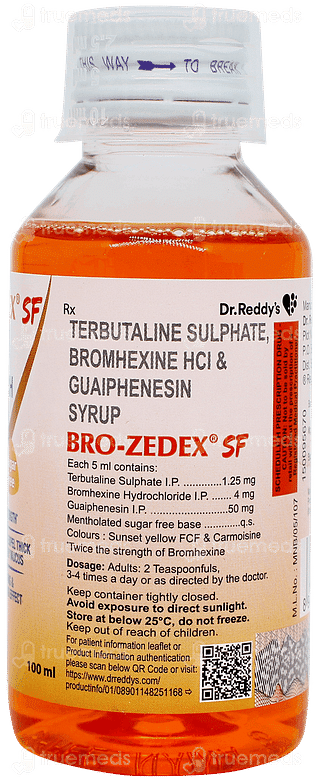 Bro Zedex Sf Syrup 100ml