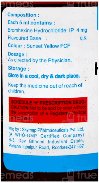 Brohex Syrup: Uses, Side Effects, Price & Substitutes