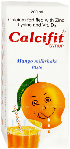 Calcifit Mango Milkshake Flavour Syrup 200ml