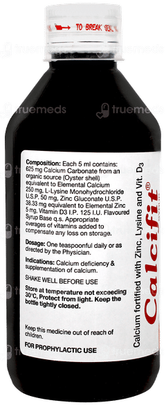 Calcifit Mango Milkshake Flavour Syrup 200ml