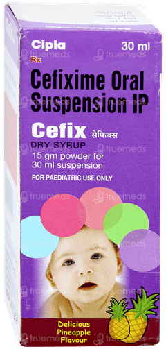 Cefix Pineapple Flavour Dry Syrup 30ml Cefix Pineapple Flavour Dry Syrup 30ml