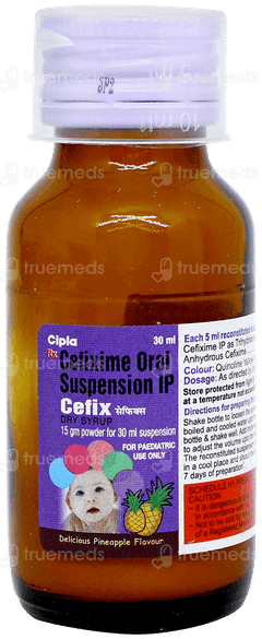 Cefix Pineapple Flavour Dry Syrup 30ml Cefix Pineapple Flavour Dry Syrup 30ml