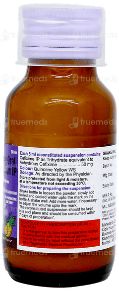 Cefix Pineapple Flavour Dry Syrup 30ml Cefix Pineapple Flavour Dry Syrup 30ml