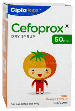 Cefoprox 50mg Tangy Orange Flavour Dry Syrup 30ml