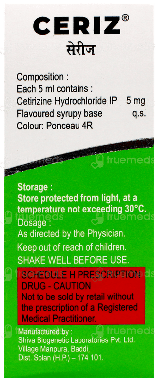 Ceriz Syrup 60Ml