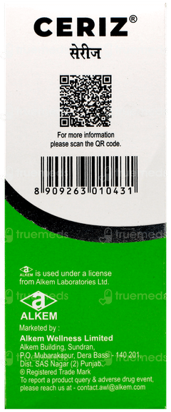 Ceriz Syrup 60Ml