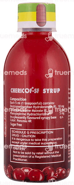 Chericof Sf Syrup 100ml Chericof Sf Syrup 100ml