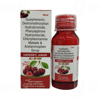 Cheridryl Junior Cherry Flavour Syrup 50ml