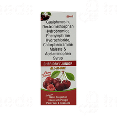 Cheridryl Junior Cherry Flavour Syrup 50ml
