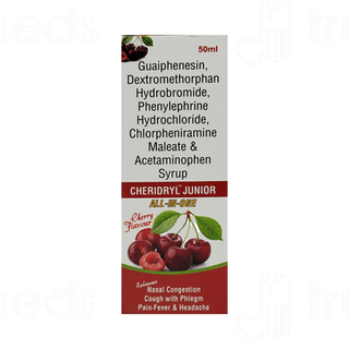 Cheridryl Junior Cherry Flavour Syrup 50ml