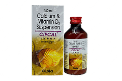 Cipcal 250 Mg/125iu Syrup 150 ML