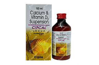 Cipcal 250 Mg/125iu Syrup 150 ML