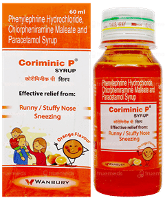 Coriminic P Orange Flavour Syrup 60Ml Coriminic P Orange Flavour Syrup 60Ml
