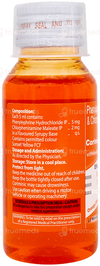 Coriminic Orange Flavour Syrup 60ml