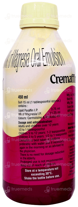 Cremaffin Mixed Fruit Flavour Sugar Free Emulsion 450ml