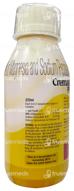 Cremaffin Plus Refreshing Flavour Sugar Free Emulsion 225ml